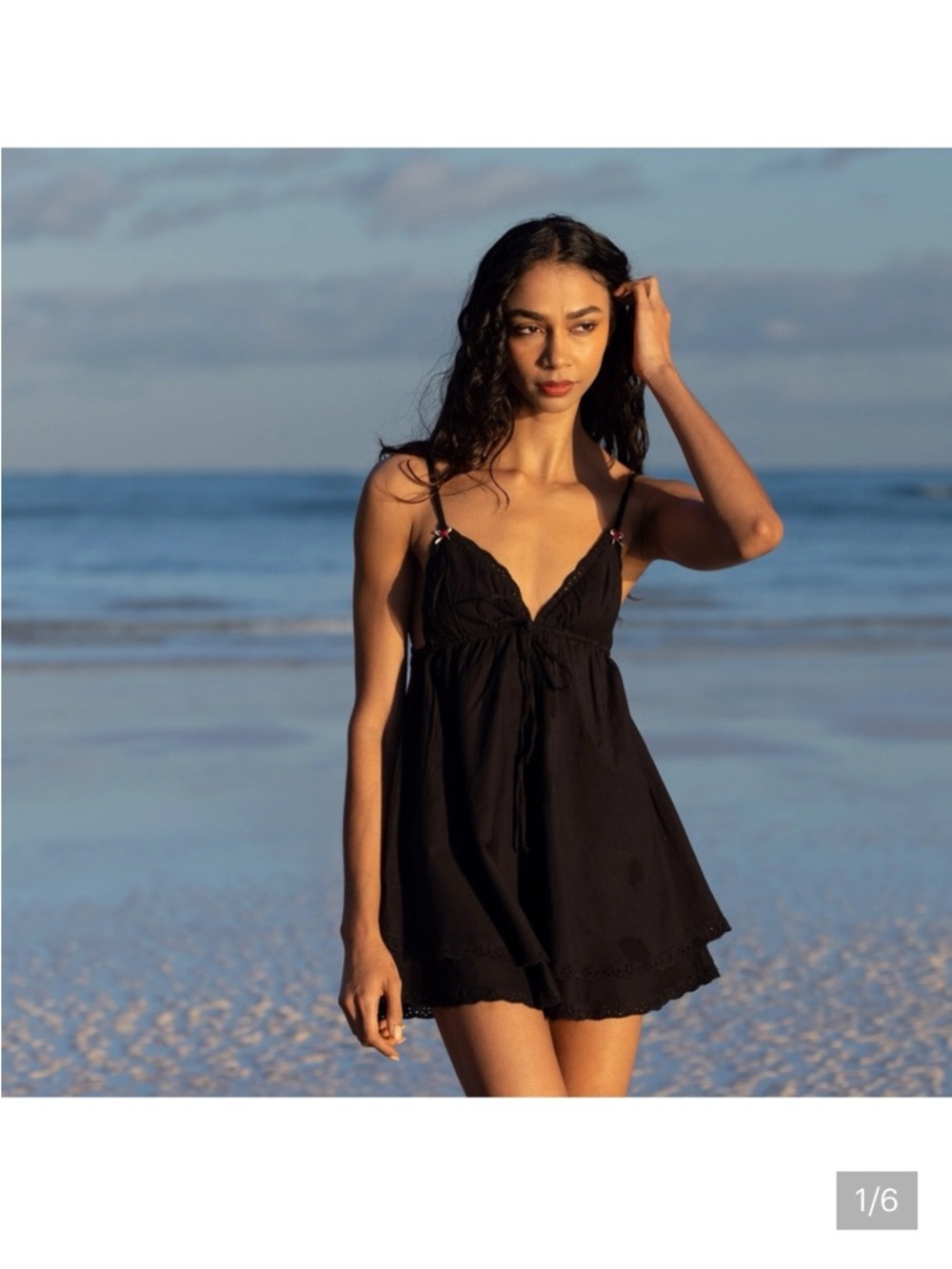 Kitteny Black Babydoll Lillie Dress